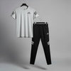 Men's New Look Trendy Logo Printed Track Suit 2Pcs Slim Fit
