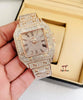 Luxury Diamond Rhinestone Watch Rose Gold Chain Strap Women