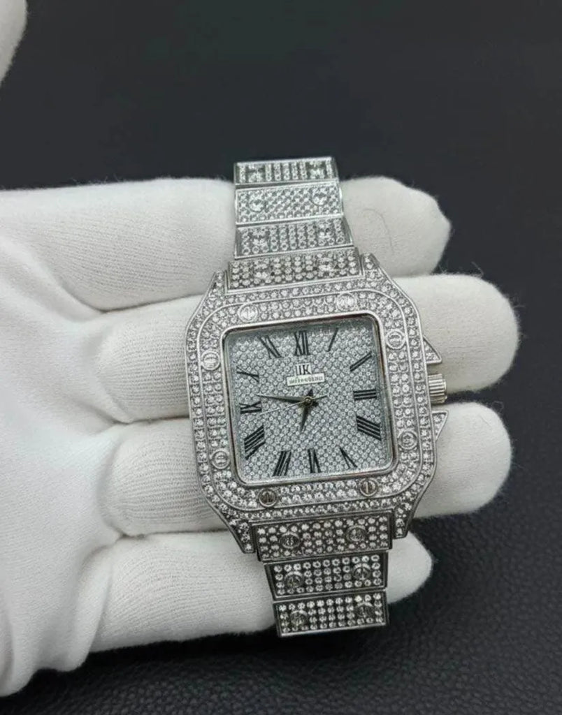 Luxury Diamond Rhinestone Watch Rose Gold Chain Strap Women