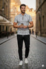 Grey Jersey Track Suit Men 2Pcs Slim Fit Casual Wear