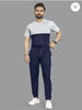 Men Grey Printed Track Suit 2 Pcs Slim Fit