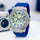 Mens Quartz Silicone Strap Watch Round Dial Water Resistant