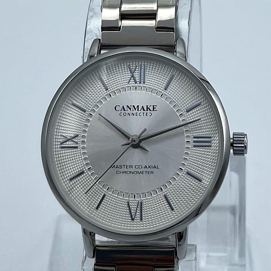 Women Stainless Steel Analog Watch Round Dial Daily Wear