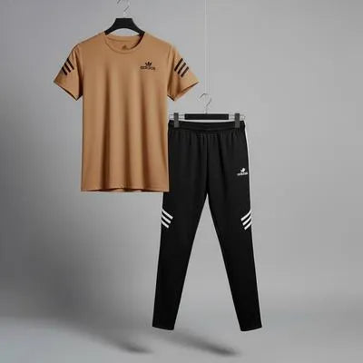 Men Trendy Logo Printed Tracksuit New Look Stylish Wear