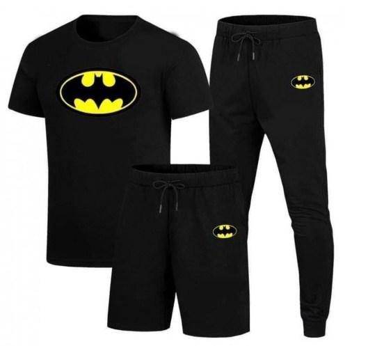 Men Striped Slim Fit Tracksuit Pack of 3 – Polyester