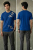 Mens Dri Fit Flower Printed T Shirt Summer Casual