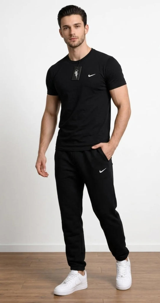 Men Blended Jersey Embroidered Track Suit 2 Pcs