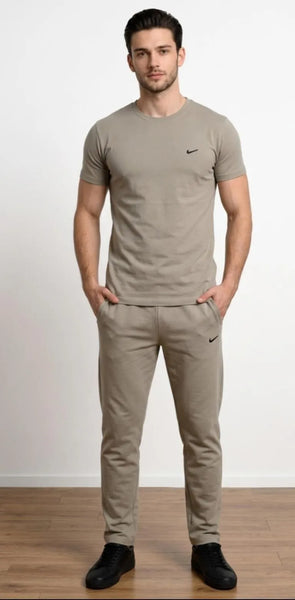 Men Blended Jersey Embroidered Track Suit 2 Pcs