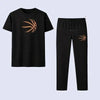 Men Basketball Printed T-Shirt & Jogger Set Cotton Summer
