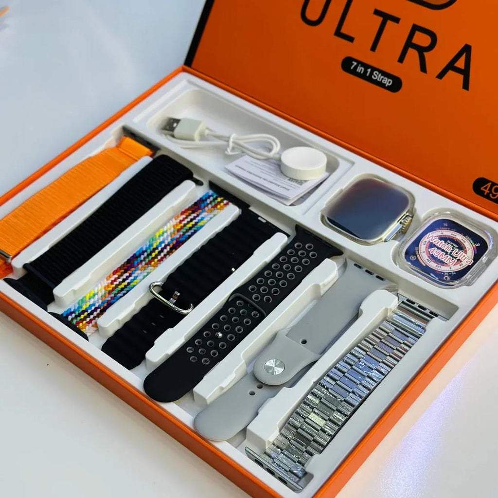 Ultra Smart Watch Multicolor Straps Fitness Smartwatch