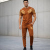Mens Lion Printed Track Suit Polyester Gym Wear 2026