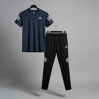 Men Trendy Logo Printed Tracksuit New Look Stylish Wear