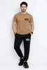 Men NASA Printed Micro Track Suit BrownMen