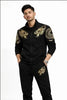 Mens Lion Printed Track Suit Polyester Gym Wear 2026