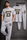Men Grey Lakers 23 Track Suit Summer 2Pcs Set
