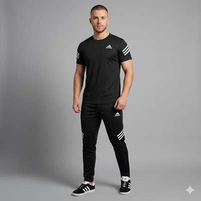 Men Trendy Logo Printed Tracksuit New Look Stylish Wear