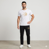 Men Basketball Printed T-Shirt & Jogger Set Cotton Summer