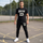 Men Grey Lakers 23 Track Suit Summer 2Pcs Set