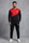 Men Fleece Printed Track Suit Red XL Winter Wear