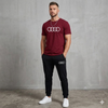 Men Audi Logo Track Suit Maroon Black XL Casual Wear