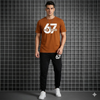 Men Brown Printed Track Suit 2 Piece XL to 2XL