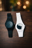 White Arabic Dial Watch Men Carbon Fiber Luxury