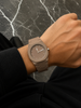 White Arabic Dial Watch Men Carbon Fiber Luxury